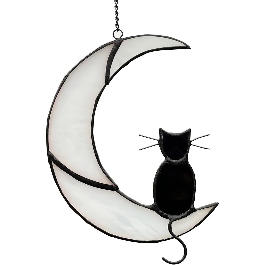 Moonlit Cat Window Suncatcher